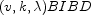 (v, k, lambda)BIBD